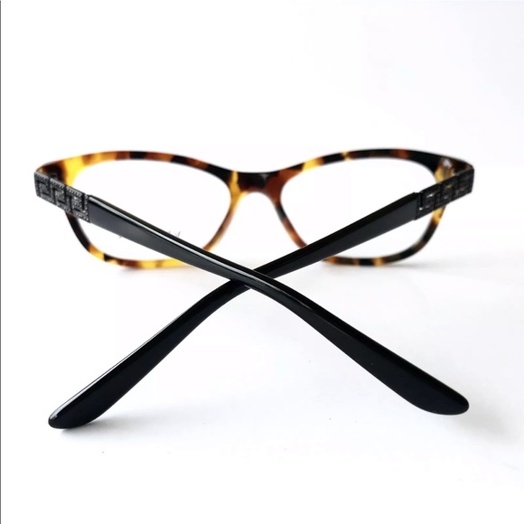 New VERSACE Tortoise Women's Eyeglasses - Picture 3 of 5